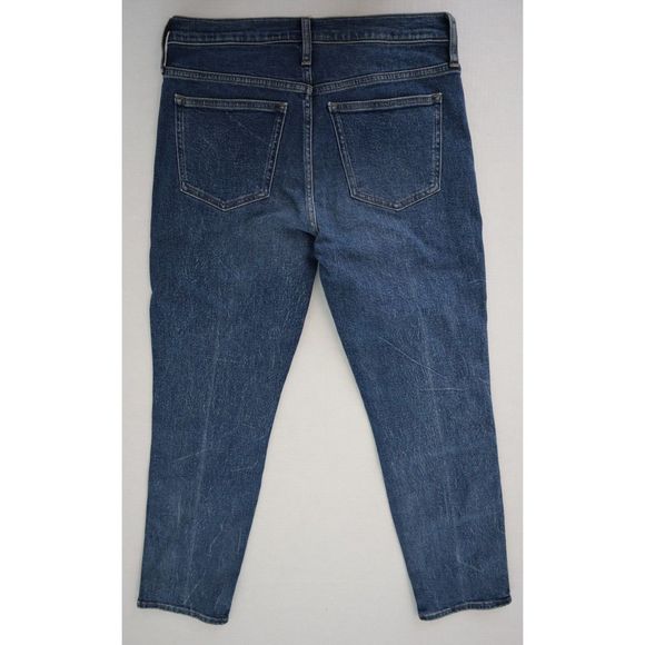 J.Crew BA610 Women's Sz 29 Blue 9" Mid-Rise Vintage Slim Straight Jeans $128 - Picture 2 of 4